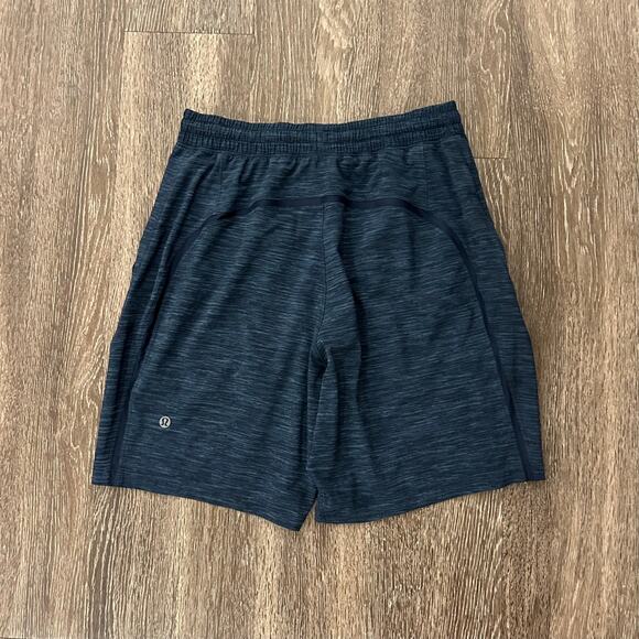 EUC Lululemon Pace Breaker Shorts Linerless 7" Small Heather Iron Blue True Navy - Picture 6 of 15